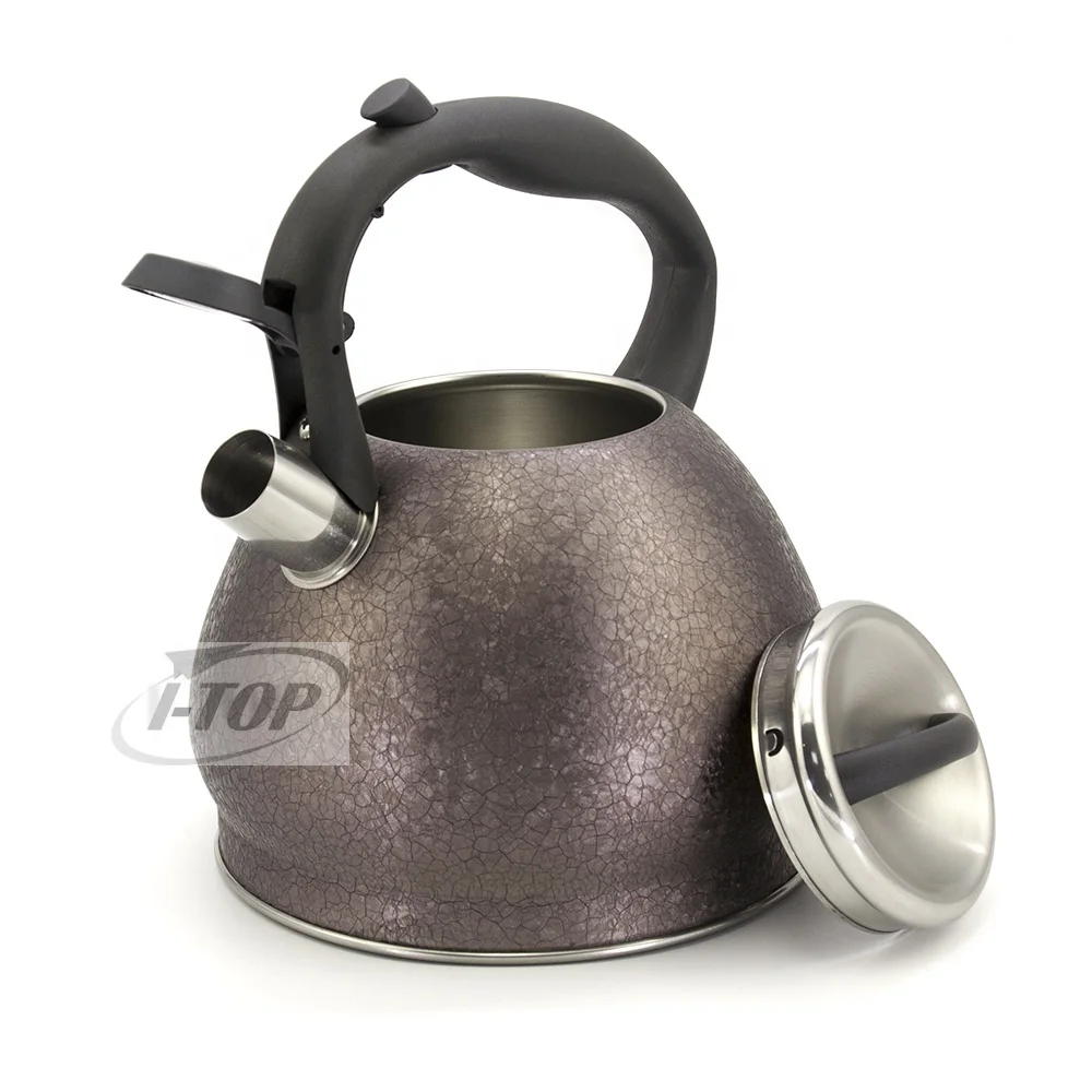 Promotion Free Sample Kitchen 3 Quart  large Metal Stove Top soup Whistling Tea Kettle