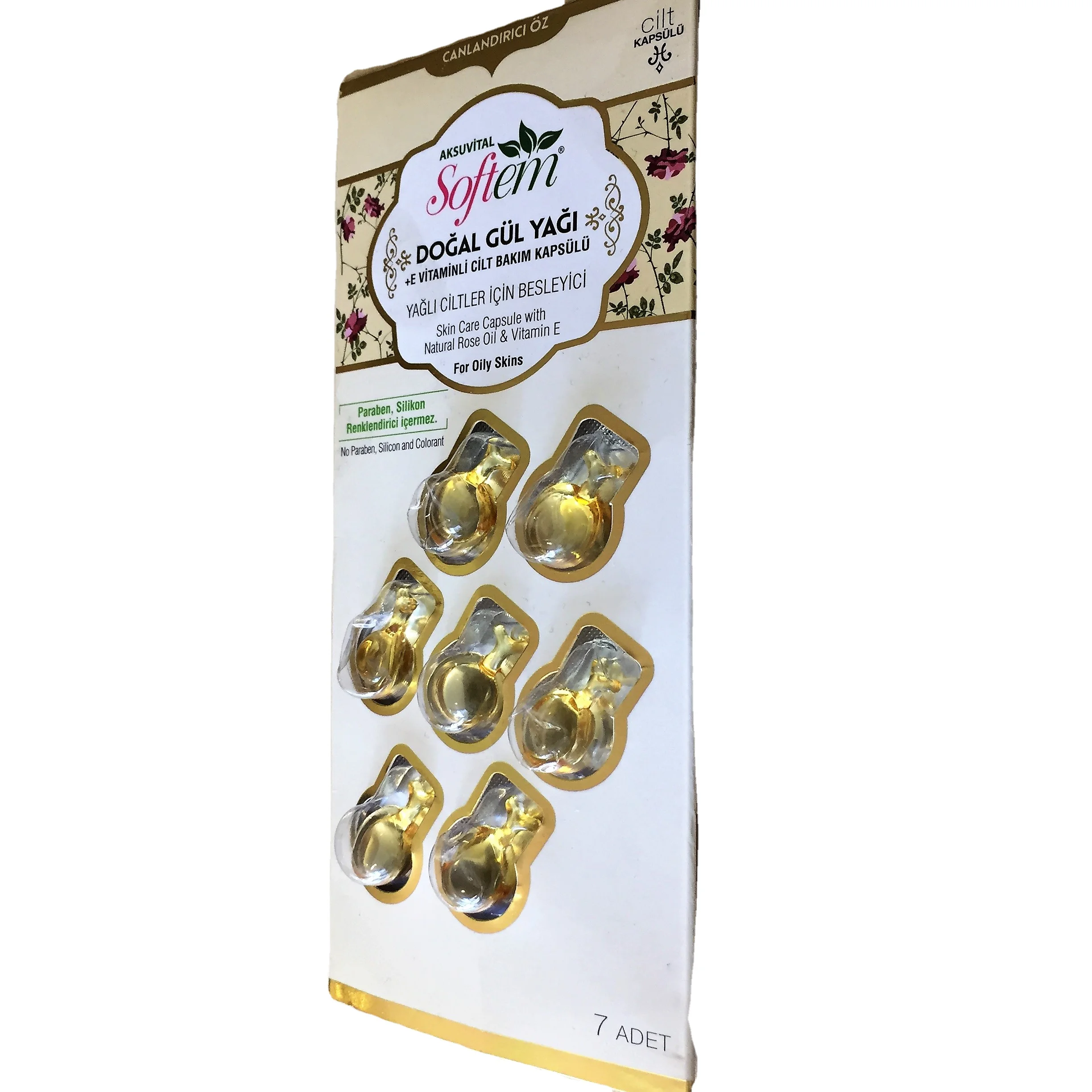 
Anti aging serum face Rose Oil Face Serum Capsule Vitamin E Skin Care Ampoule rose face serum Pigmentation Correctors 