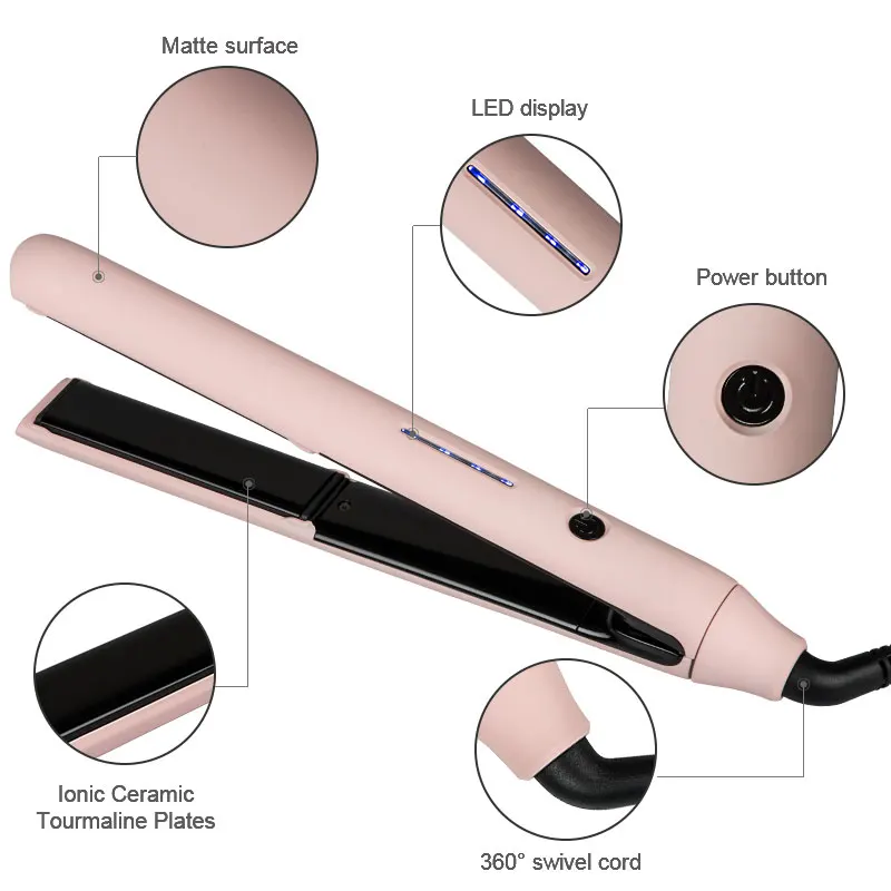 Custom Low MOQ Private Label Heat Up Fast Portable Ceramic Hair Straightener Mini Flat Irons