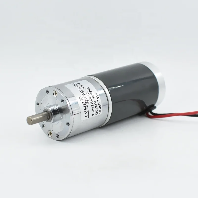 Speed Adjustable 37 mm Gearmotor 12v 24v 5000rpm  500 Rpm 10rpm 300rpm Big Torque 20kgfcm 15 Watt Low Noise Dc Gear Motor