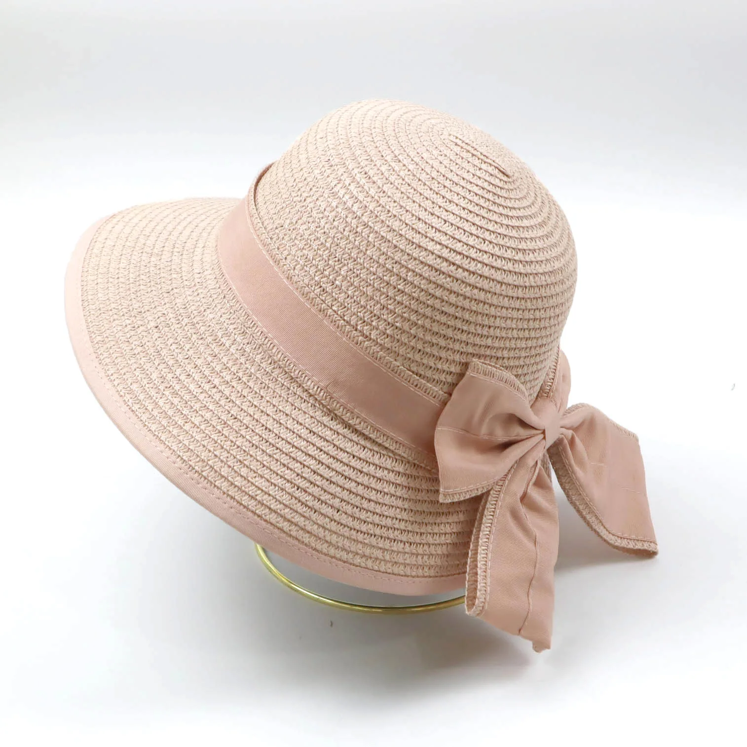 Creative Design Summer Beach Sun Shade Paper Straw Hats Girls Buy Straw Hat With Bow