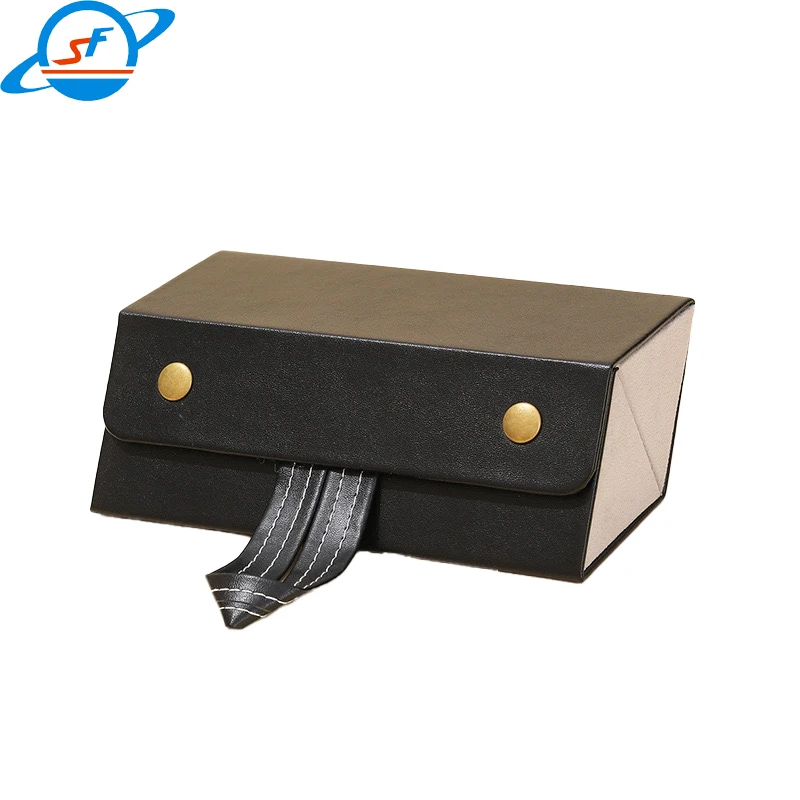 Portable Glasses Organizer 2/3/4/5/6 Multi-Slot Eyeglasses Folding Sun Glasses PU Leather Case eyewear display suitcase