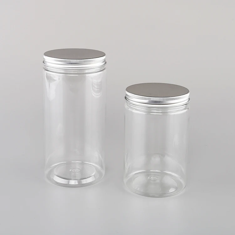 best price 350ml 450ml 600ml wide mouth pet bottle malaysia cookie candy food storage jar
