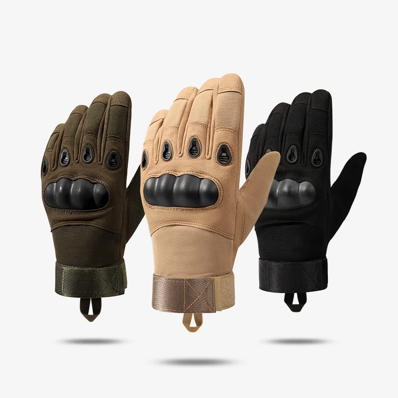 New Hard Knuckle Full Finger Military Hunting Shooting Combat Police Tactical Gloves