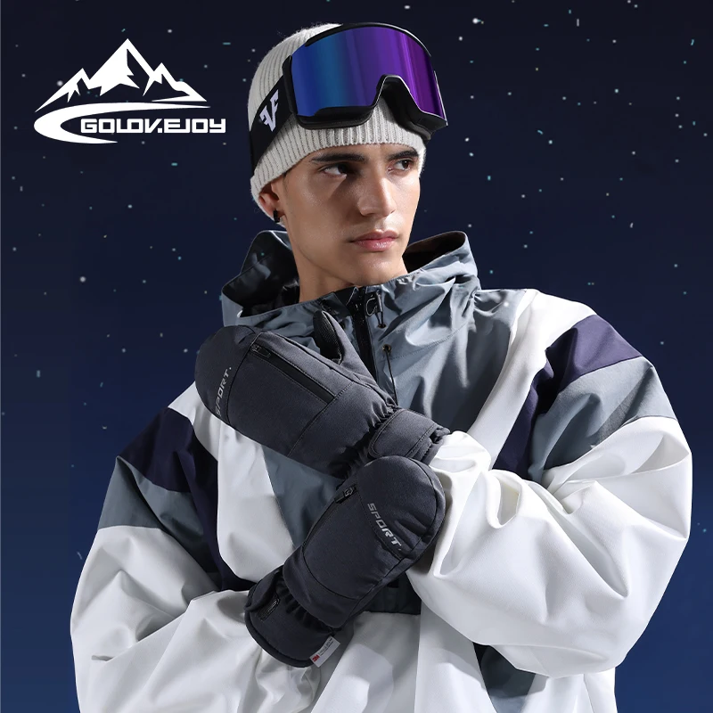 GOLOVEJOY SK32 Waterproof & Windproof Snow Cycle Winter Gloves Touch Screen Custom Waterproof Winter 3M Ski Gloves