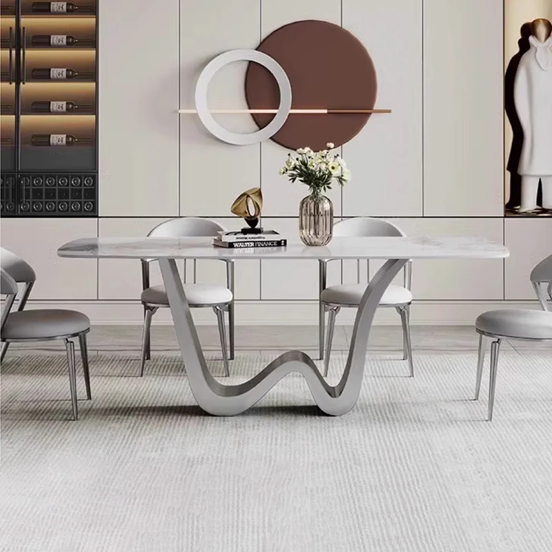 SUKE Natural luxury rock table unique design special-shaped table feet light luxury universal household table