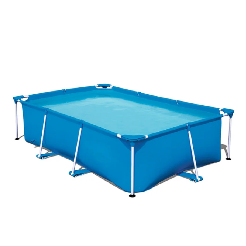 New Design Outdoor Inflatable Rectangular Metal Frame Family Size Kids Water Park Swimming Pool