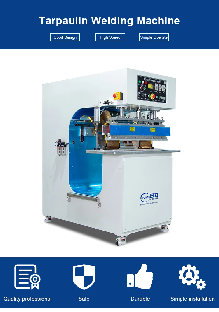 PLC HMI Touch Screen Easy Operated South Africa North Africa  Automatic PVC Tarpaulin Canvas Tent House Welding Machine