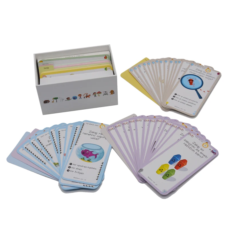 Yahongda-Printed Custom Printing Educational Paper Flash Cards for Kids