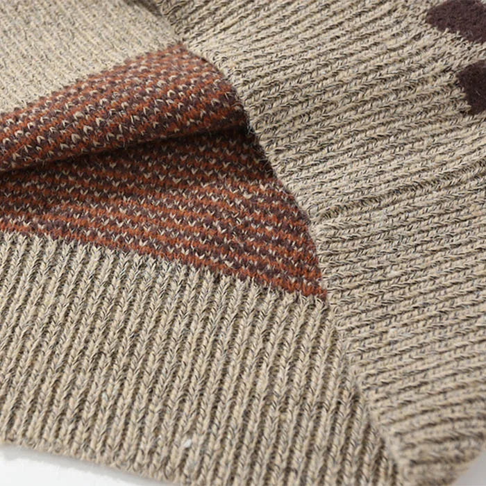 autumn winter plain crewneck sweatshirt custom knit leopard cardigan cotton sweater men