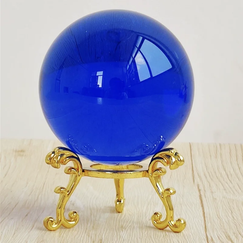 80mm/3.1in Clear Photography Crystal Ball Glass  Feng shui Home Decor Sphere Magic Globe Office Presse-papier