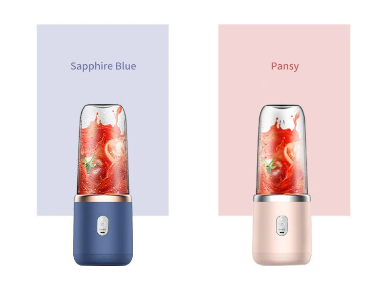 Multifunction Smoothie Maker Mini Portable Wireless Blender Mixer Juicer Portable Electric Juicer mixer with 400ml Cup Bottle