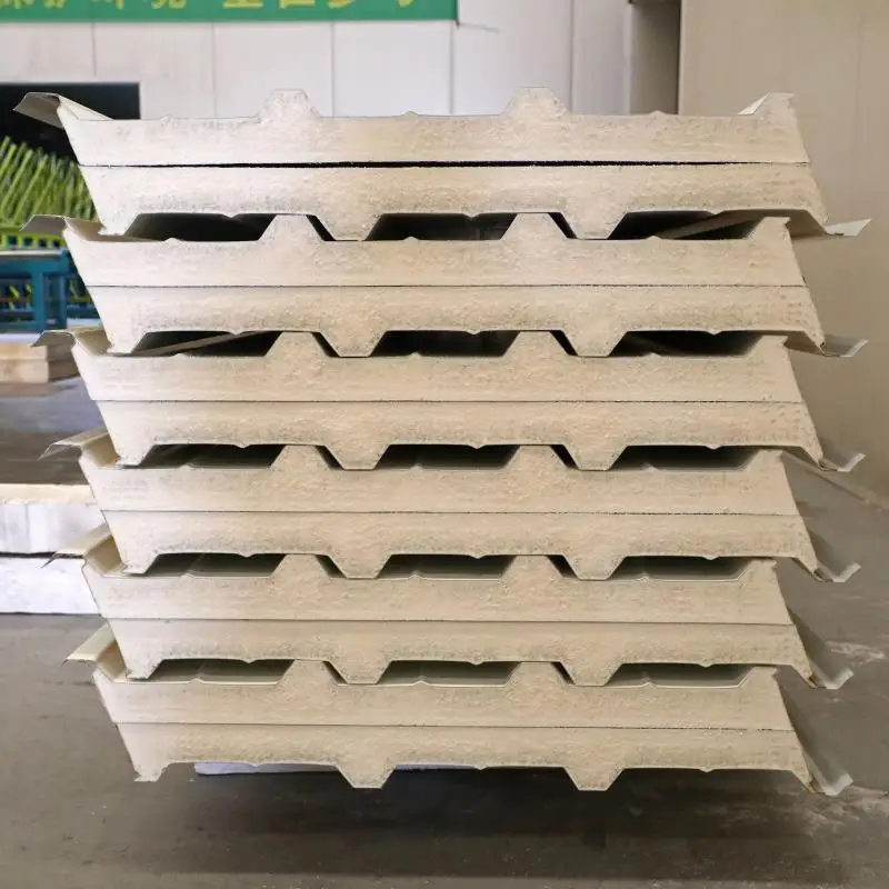 FM approval Color steel  ceiling polyurethane foam sandwich panel for Roof &Wall