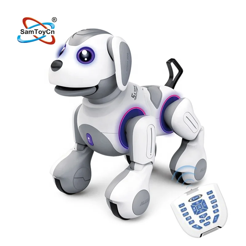 Умная Электронная Интерактивная собака Samtoy с инфракрасным дистанционным управлением игрушки для животных робот радиоуправляемая детей