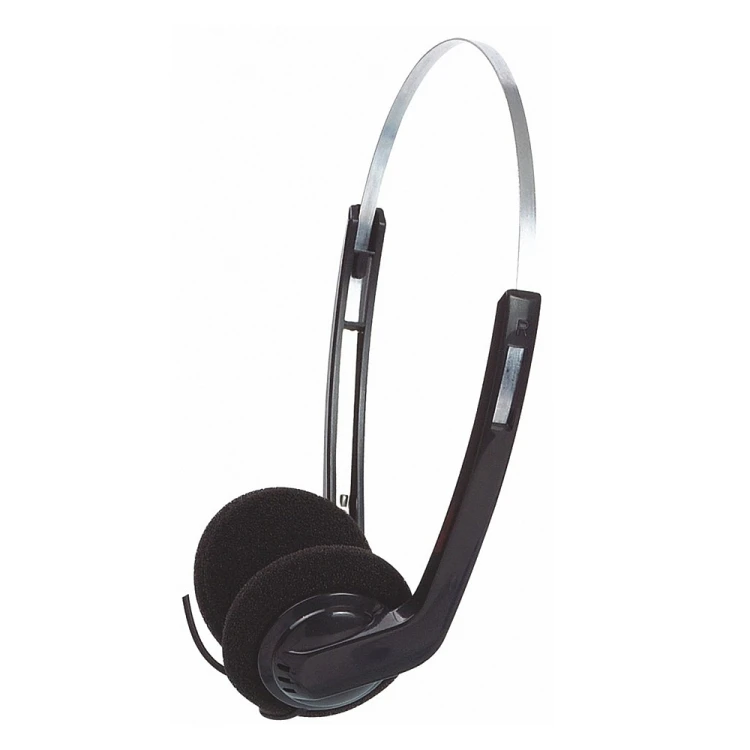 Hot-selling low cost disposable 30mm speaker wired on-ear headsets for aviation/conference/education use