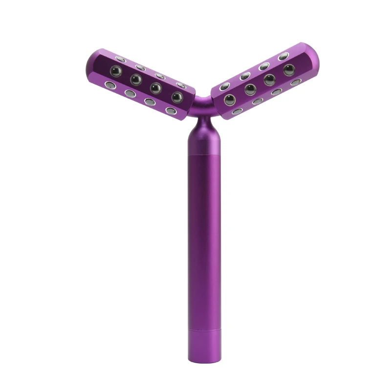Factory New Products Home Use Vibrating Y Shape Beauty Roller Massager Face and Neck Massage Roller