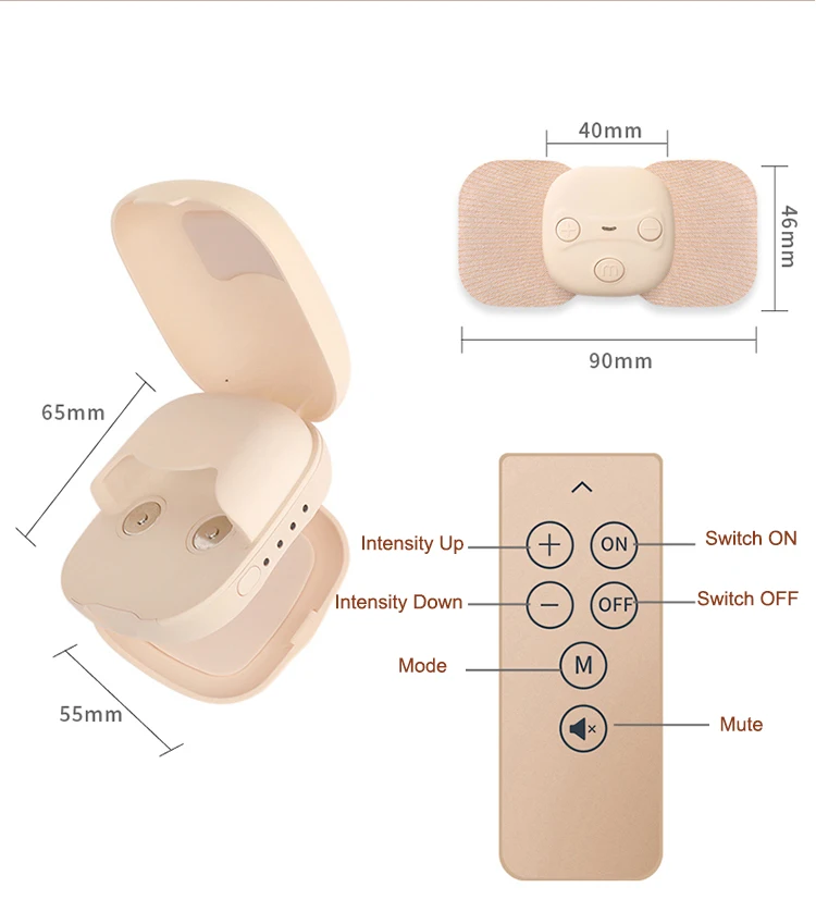 Electric Pulse Nerve And Muscle Stimulator Low Frequency Back Neck Physical Therapy Wireless Tens Massager