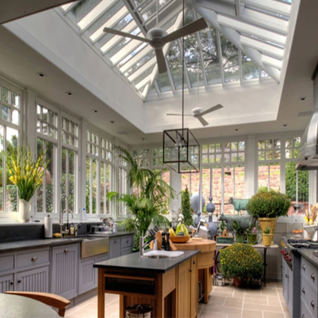 Aluminum Glass House Veranda Sunroom Exterior Winter Garden