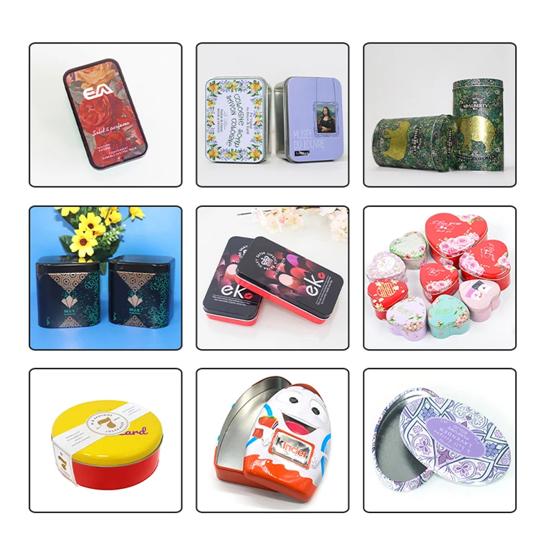 Низкий минимальный заказ высокое качество оптовая продажа маленькая жестяная коробка квадратная банка для конфет металлическая dongguan