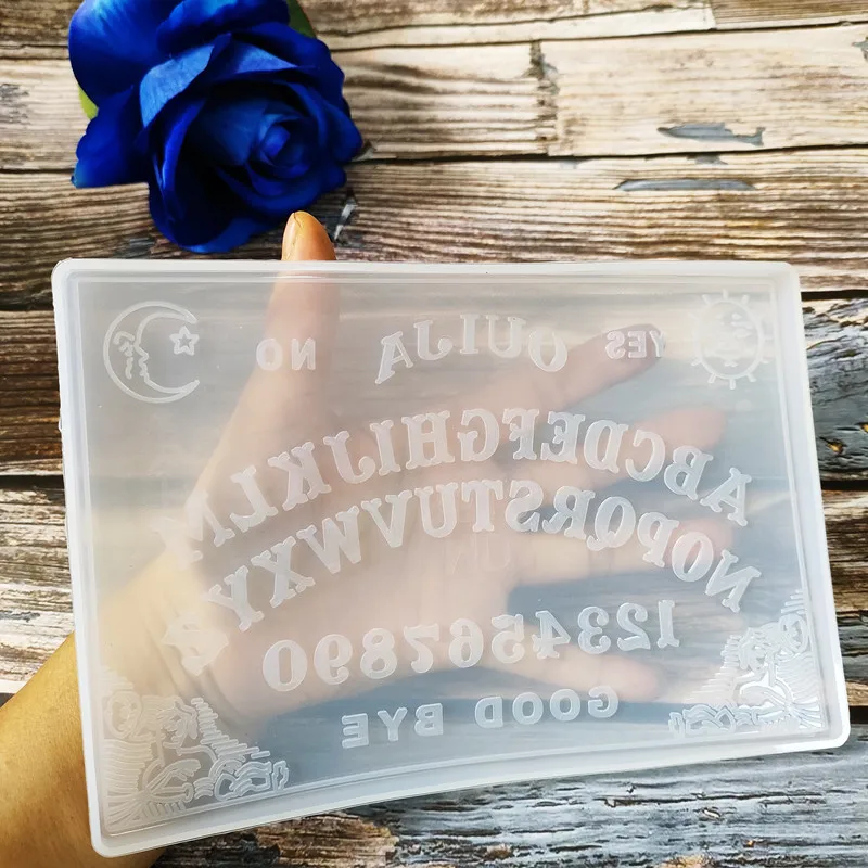 CHUCHAN Divination board psychic needle mold diy crystal epoxy resin psychic board triangle love table silicone