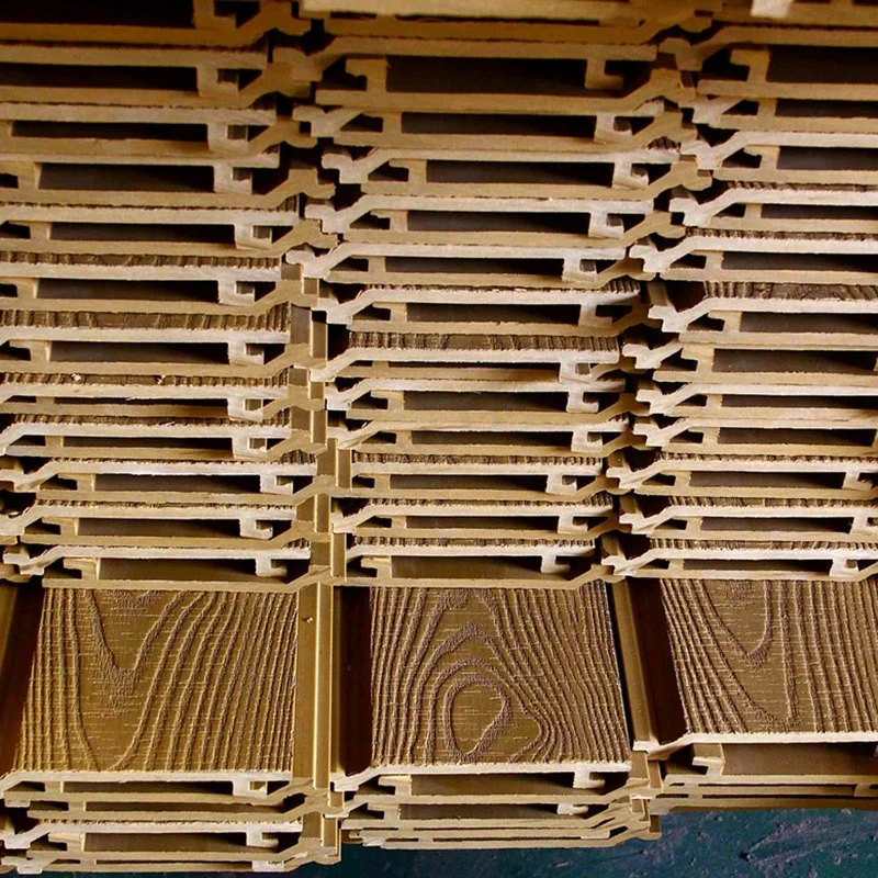 Embossing WPC container house wall cladding