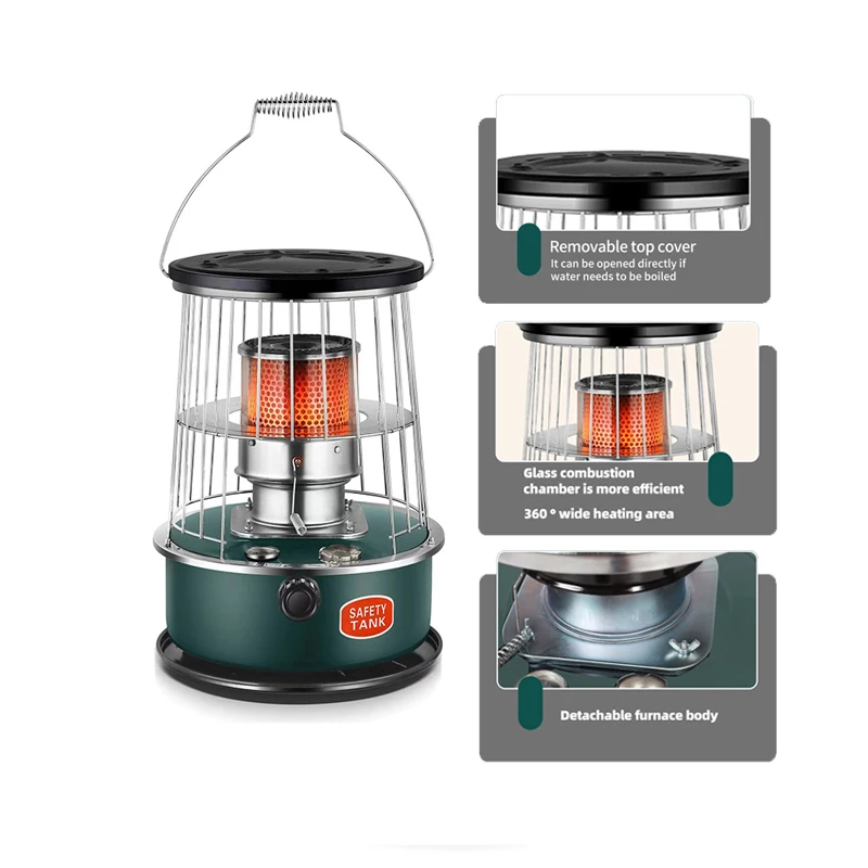 Outdoor Adjustable Gas Stove Camp Tent Hunting Blind Gas Heater House Heater Kerosene Heater Parts for Backpacking Hunting