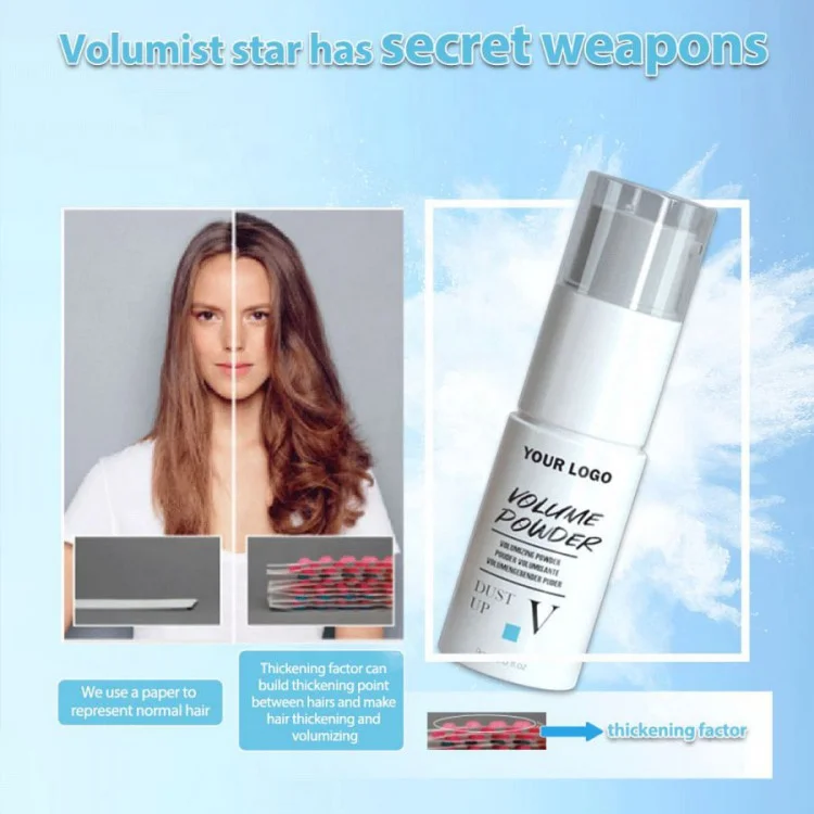 Factory direct supply customized hair styling powder to volume hair anti oily hair fiber powder with CE certificate