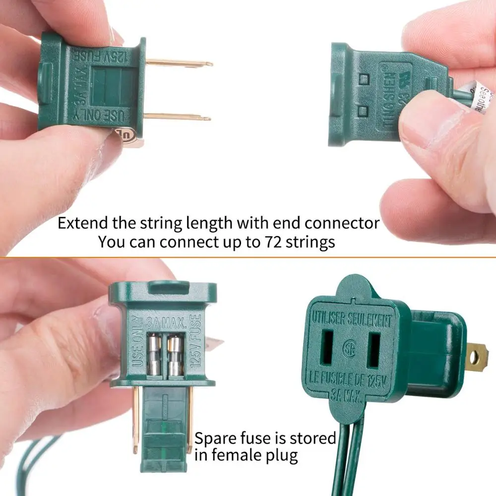 UL 5mm Multi Color Flashing LED Christmas Starry String Light