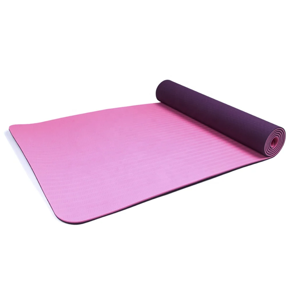 High quality Eco-friendly anti slip yoga mats gymnastics equipment friendly pu pvc travel tpe yoga mat with alignment lines