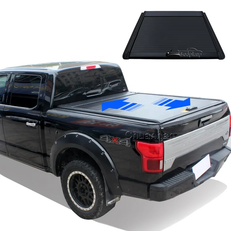 Hard aluminium retractable roller lid roll up hilux vigo  tonneau cover for isuzu dmax ford f150 ranger t9