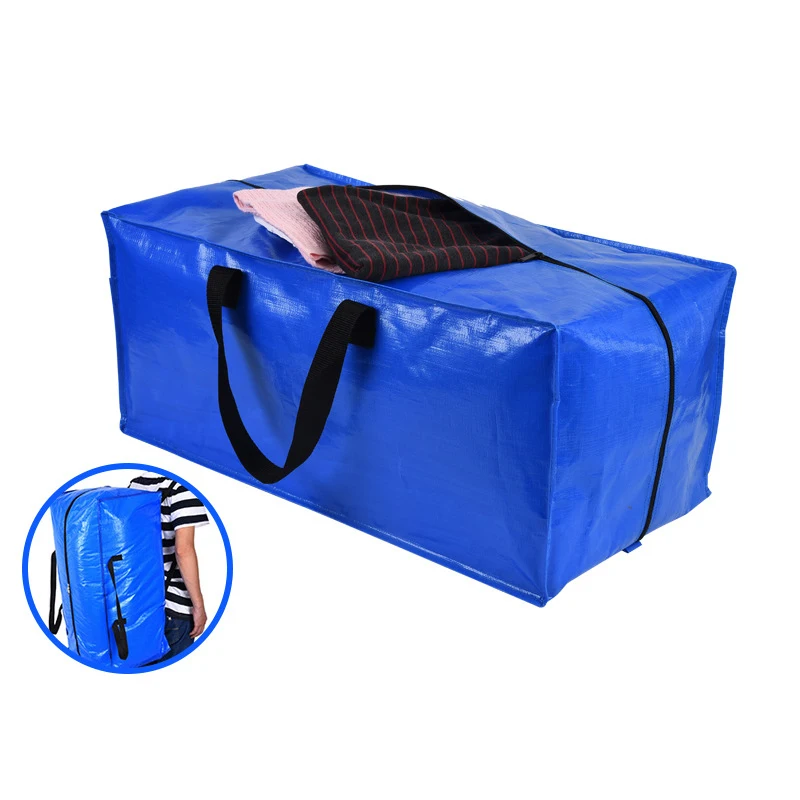 Factory Wholesale Custom Recyclable Durable Woven Foldable Pp woven Bag Manufacture large Capacity Moving home