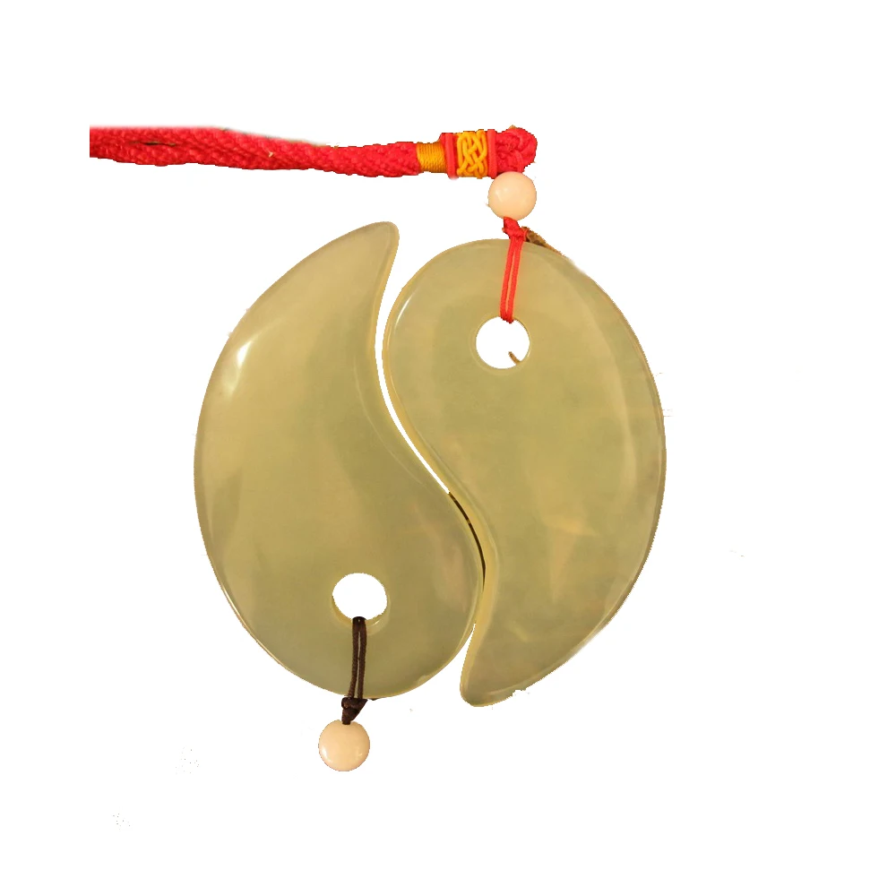 Unique tai chi fish design guasha board face and body skincare gua sha stone massage tools set