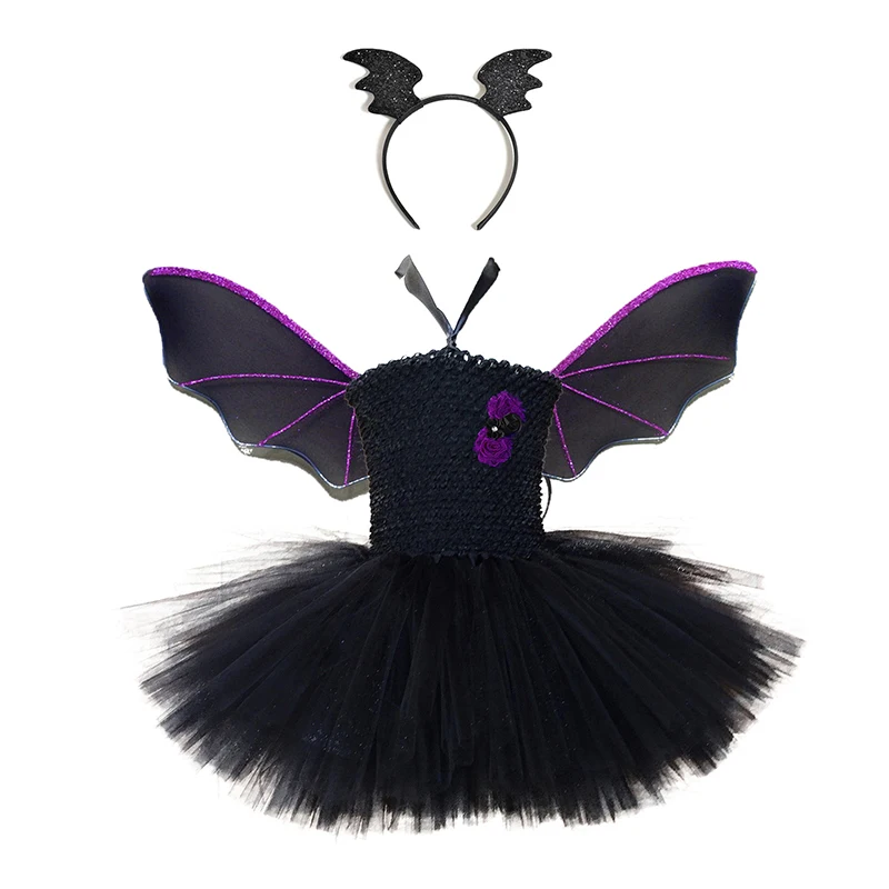 wholesale Children autumn and winter dress bat wing net gauze performance
