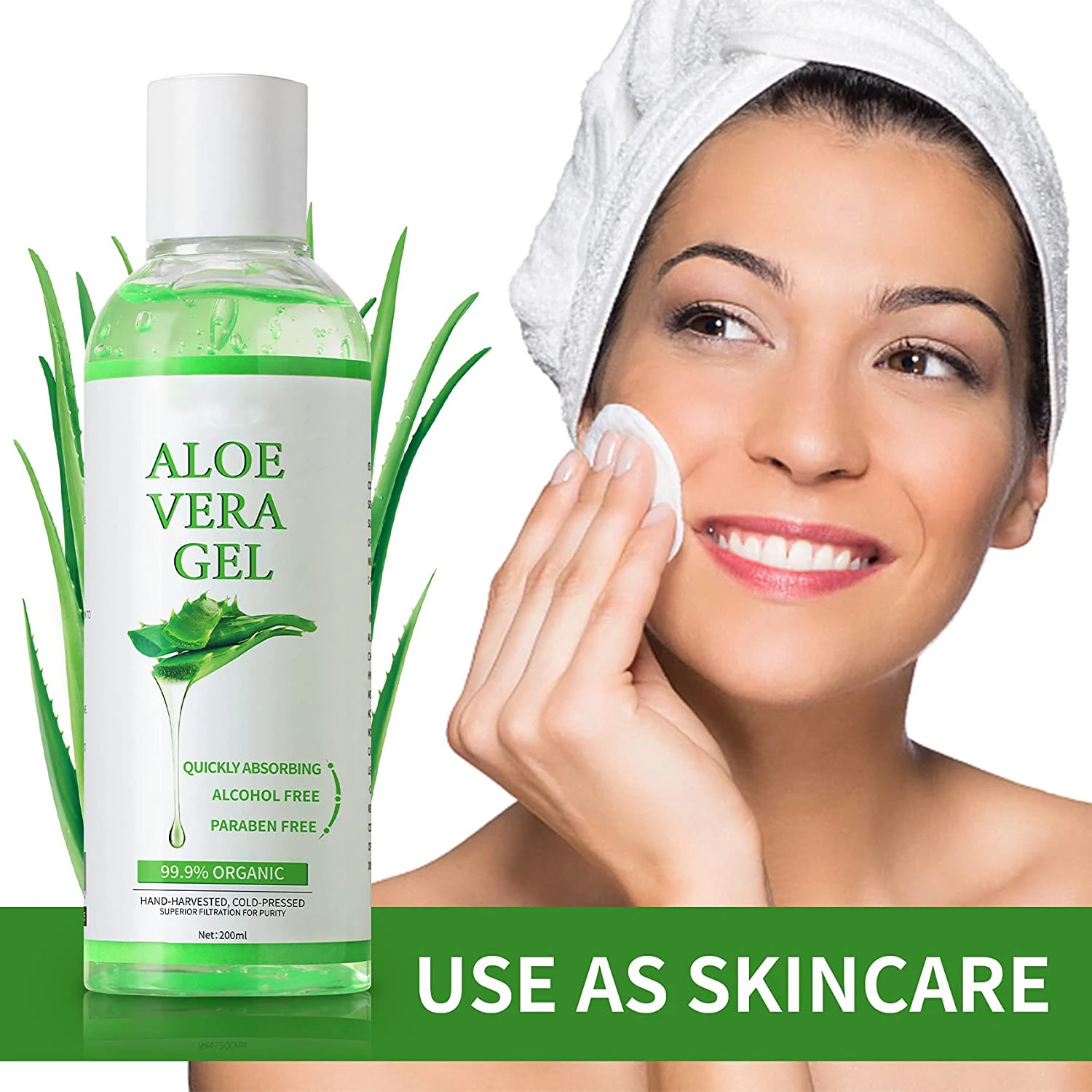 Private Label Moisturizing Face Cream with Remove Acne Sun Burn Powerful Repair Aloe Vera Soothing Gel