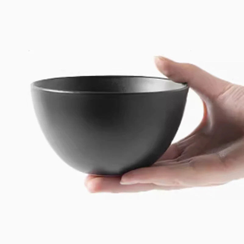 Лидер продаж, Корейская 5-дюймовая маленькая белая черная керамическая миска для супа с лапшой