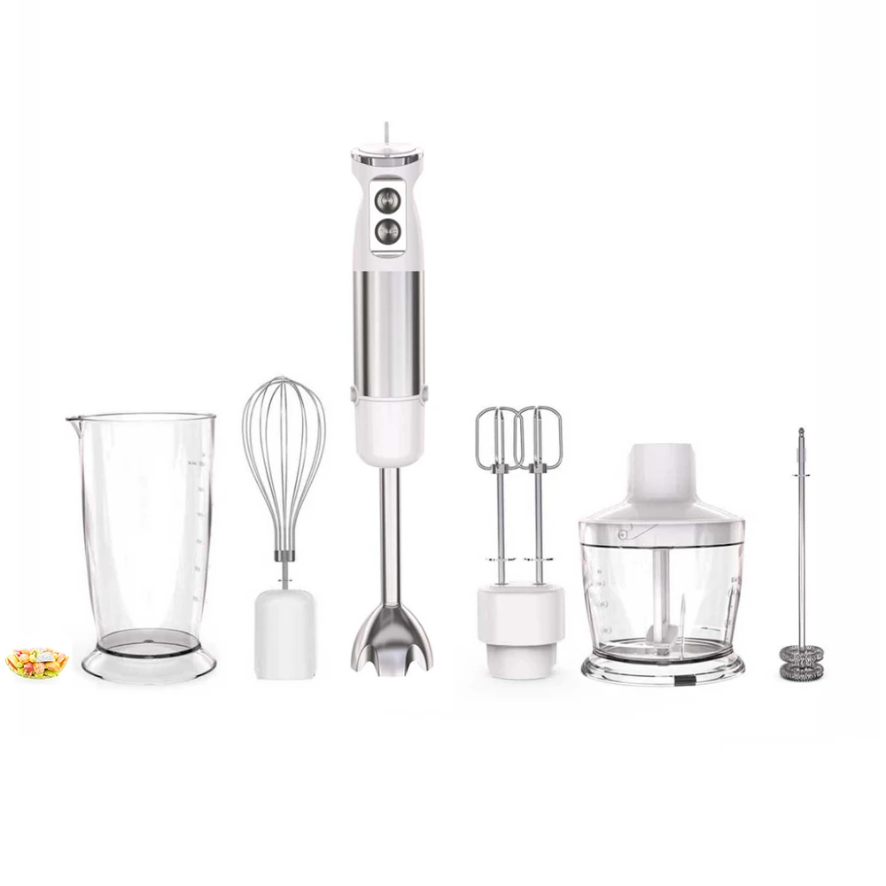 600W Handheld Blender High-Powered Kitchen Tool for Blending, Mixing and Food Preparation