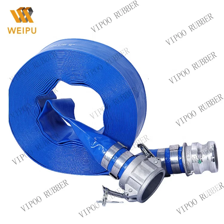 Flexible watering flat hose 2 inch discharge pipe high pressure or low pressure factory direct