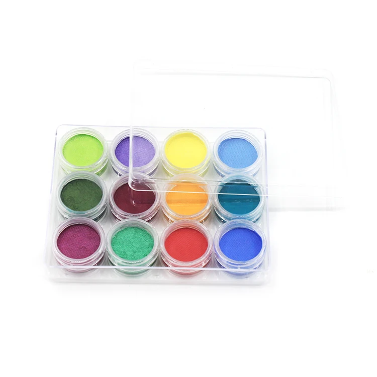 Factory Price 12 Colors Face Paint Kit Small Piece Palette Face And Body Painting Kit Set