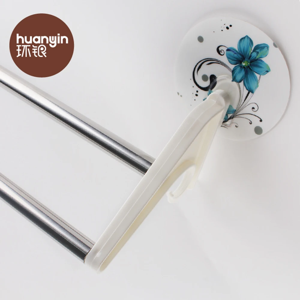 Telescopic home corner no drilling bathroom towel wall rack shelf