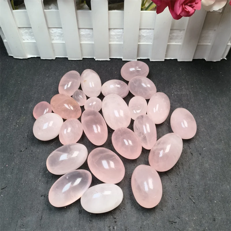 Wholesale Bulk Crystal  Polished  Healing Stone Rose Quartz Tumbled Stones For  Decoration