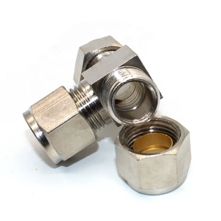 High Pressure Brass Plumbing Fittings Three-Way Tee Joint Pipe Fittings