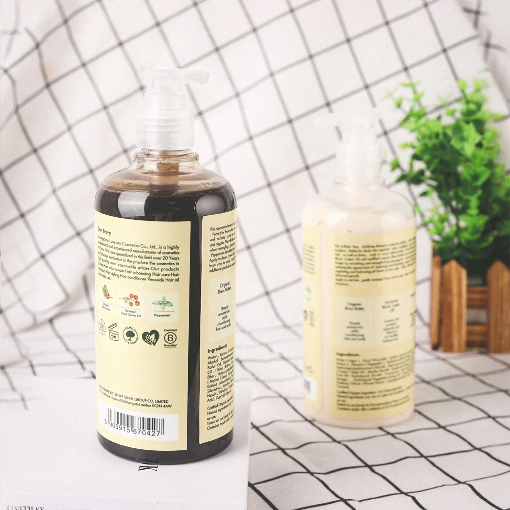  Customized Logo Private Label Natural Organic Professional Salon Products Black Castor Oil Hair Care