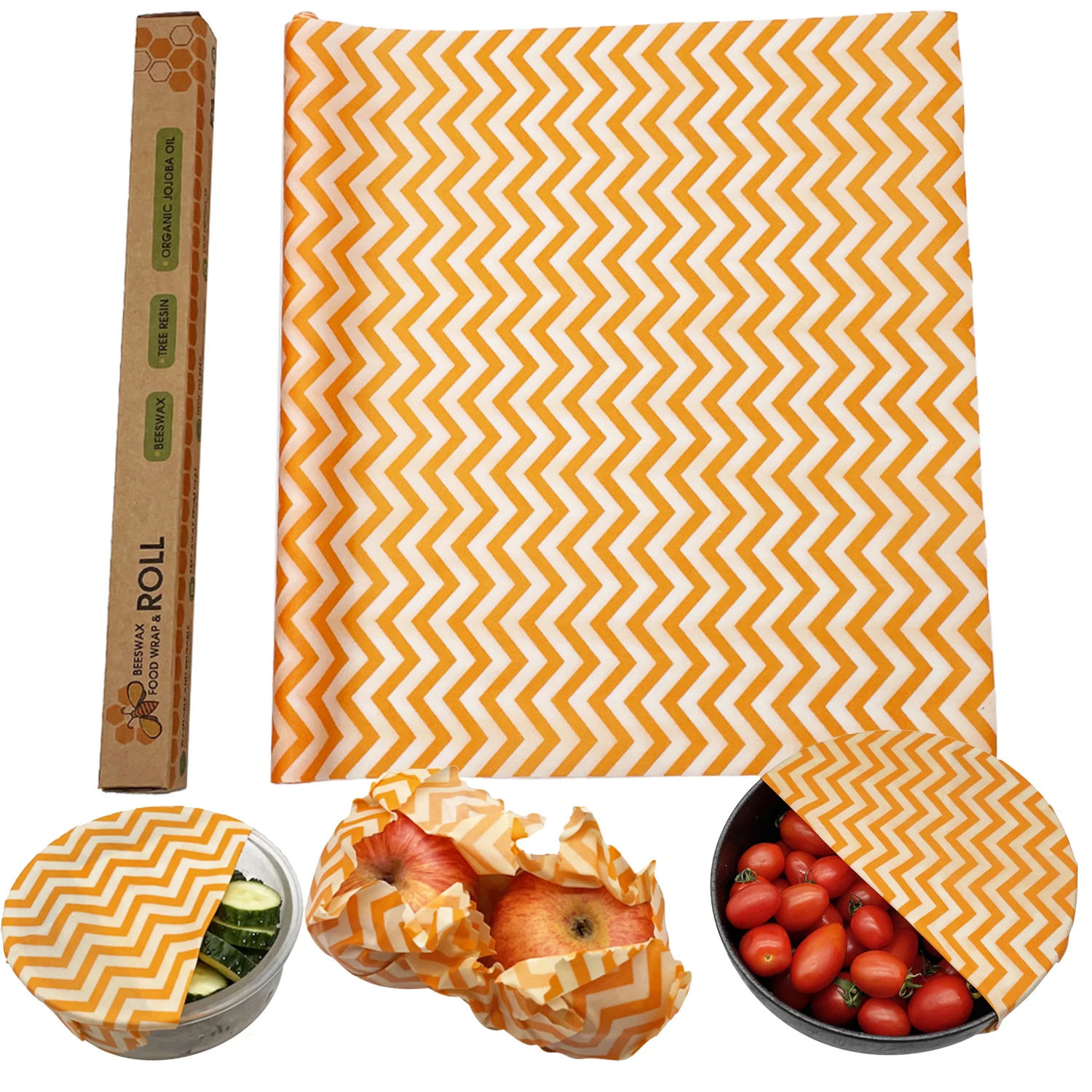 Real factory beeswax cloth roll can be cut freely  food grade packaging paper can be reused beeswax fresh-keeping film