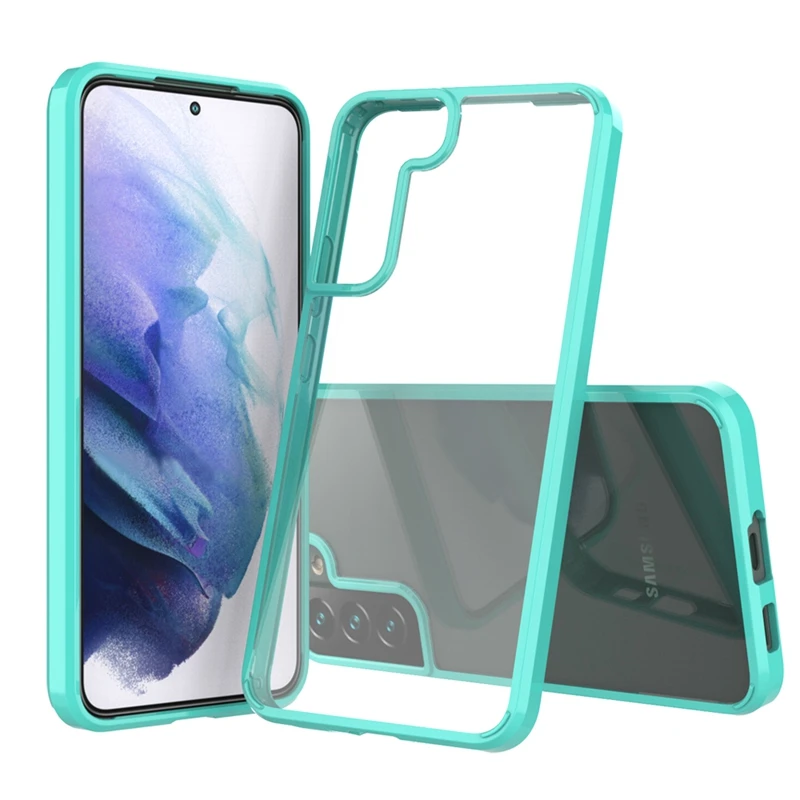 New Design 2 In 1 Transparent TPU Crystal Anti Scratch Clear Cellphone Case For Samsung Galaxy S22 Pro S22 Plus Ultra