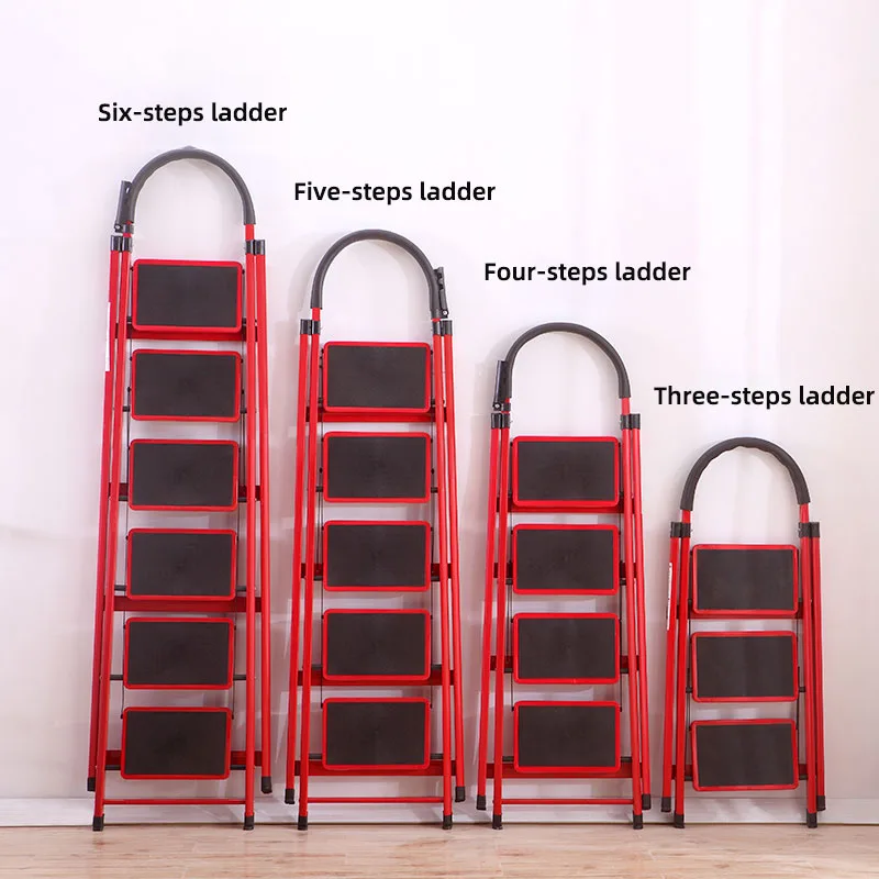 3 step Steel material and household folding step ladder