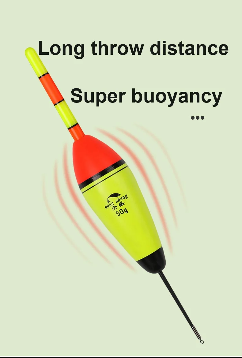 5g-100g Wholesale Sea Fishing Electronic Eva Foam Glowing Bobbers Fishing Floats Long Vertical Luminous Glow Led Fishing Floats