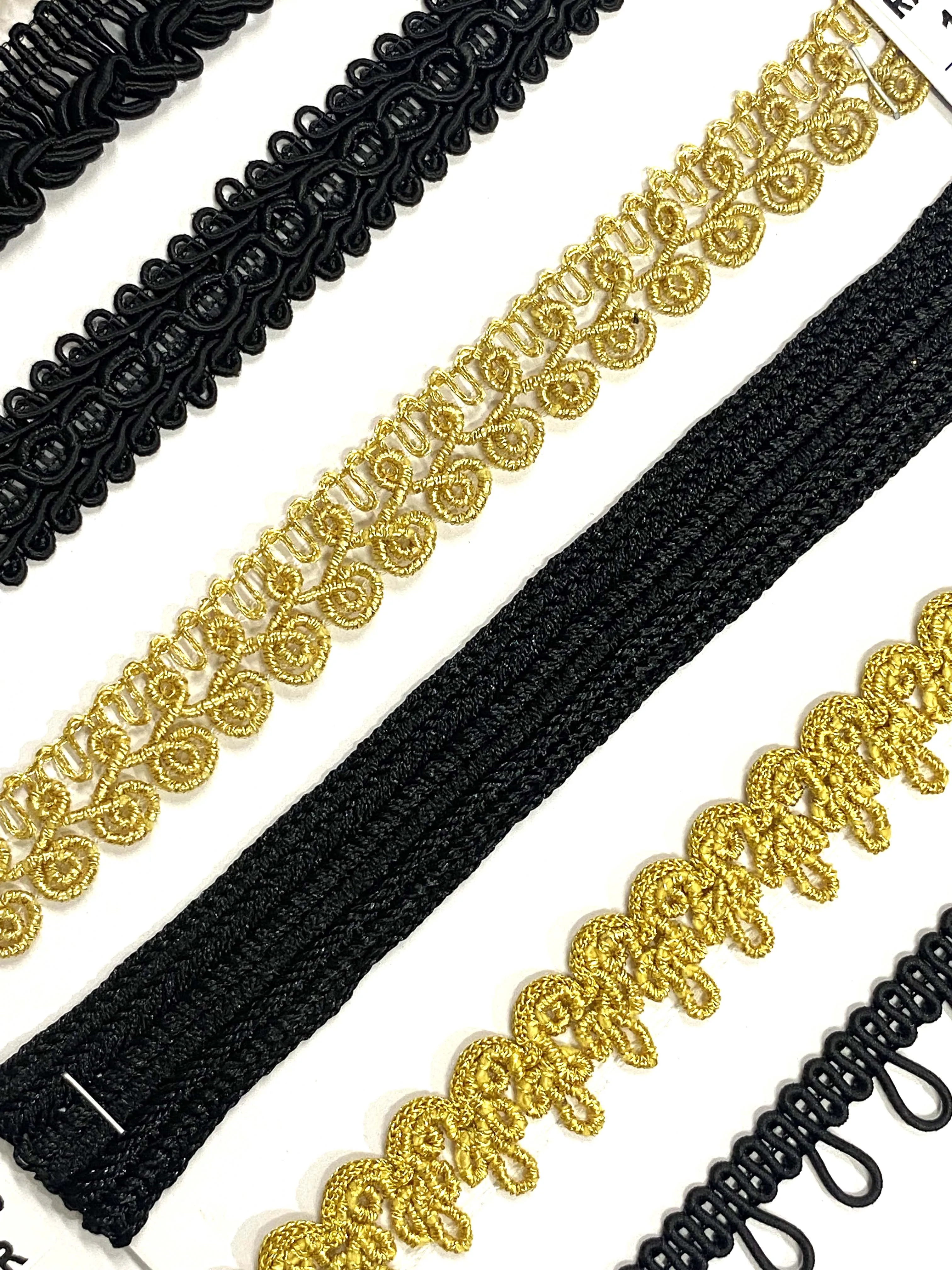 High Quality Burgundy Swiss Cords Braided Black and Antique Gold Trimming For African Lace Fabrics Deals In Wholesale