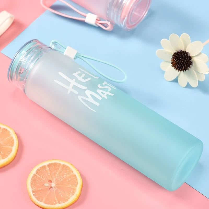 Top Seller Travel Gallon Alkaline Drink Gym Eco Friendly Glass Bottle Custom Insulated Crystal Water Bottle