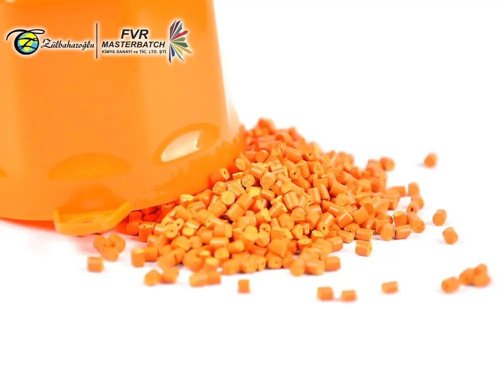 High Quality PP/PE/ABS Made In Turkey Granule Form Color And Black Orange Masterbatch