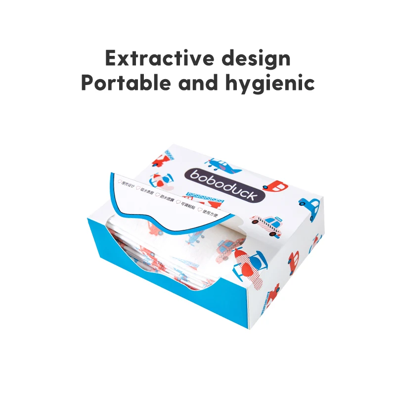 Boboduck Baby Feeding Supplies Soft Baby Cute Disposable Bibs